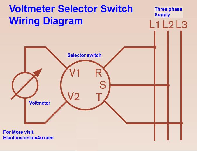 Voltmeter Selector Switch Wiring Diagram For Three Phase