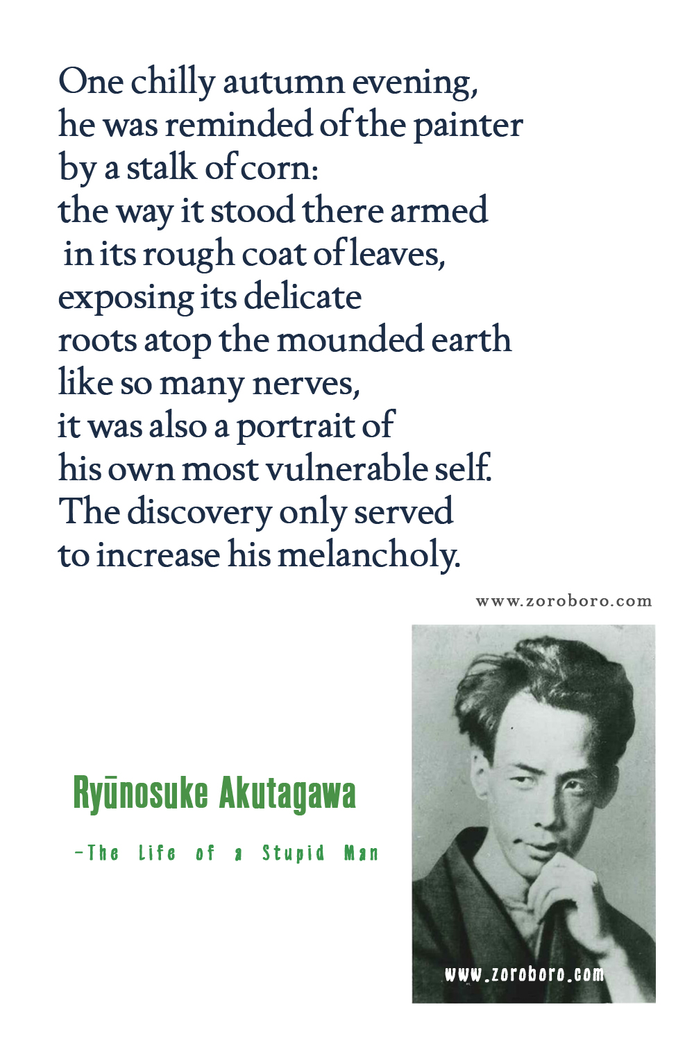 Ryūnosuke Akutagawa Quotes, Ryūnosuke Akutagawa The Life of a Stupid Man Quotes & Rashomon and Seventeen Other Stories, Ryūnosuke Akutagawa Books Quotes, Ryūnosuke Akutagawa Japanese Writer