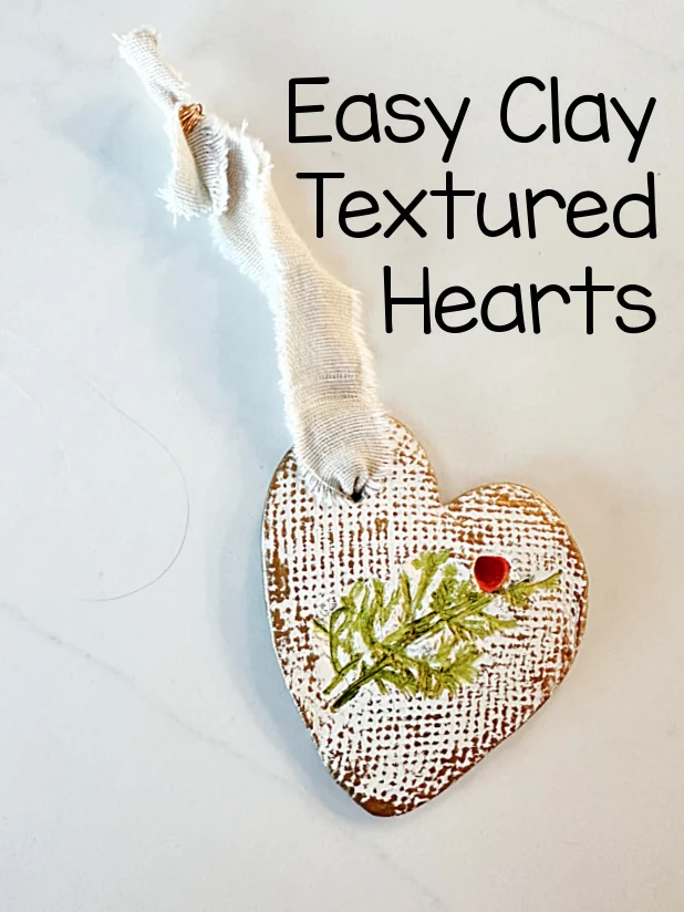 clay heart and overlay