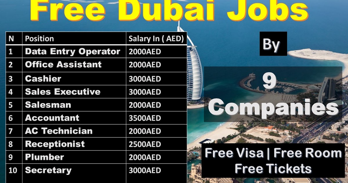 Free Jobs  In Dubai  Directly From 9 Company Apply Today