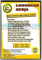 Lowongan Kerja Surabaya di Teh Rico Terbaru November 2019