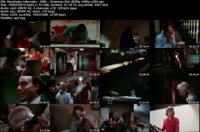Cine Cuchillazo Christmas Evil 1980 Lewis Jackson Castellano Inglés Subs Subtítulos Subtitulada Español VOSE MEGA Película
