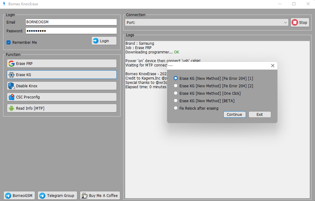 Download Borneo FRP Knox Erase Tool v1.5