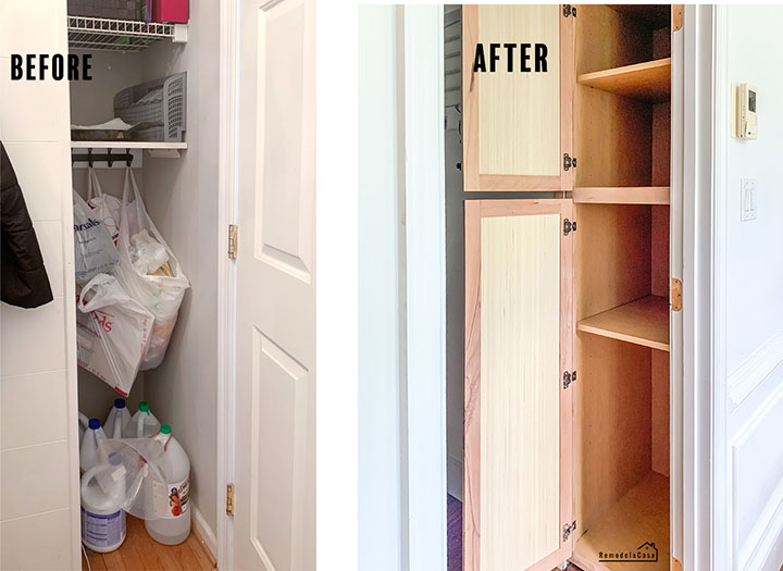 kitchen storage - big pots and pans