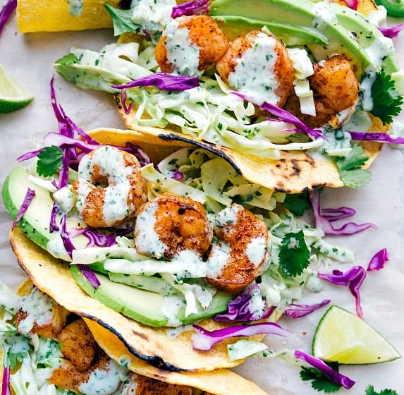 Shrimp Tacos #healthy #lunch