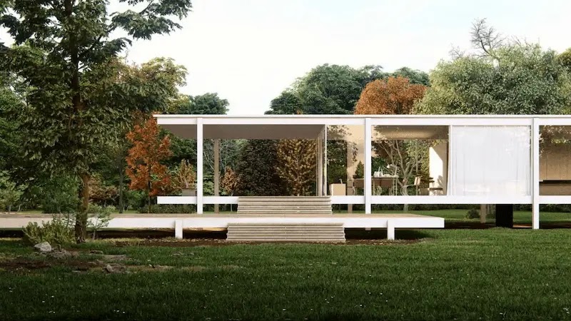 diseño-decasas-modernas-Casa-Farnsworth-mies-minimalismo