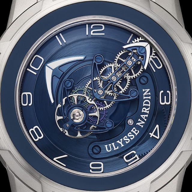 Best Ulysse Nardin Freak Collection Tourbillon Titanium Blue Dial Replica Watch Review