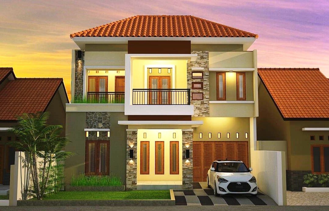 50 rumah  minimalis  1 lantai  2  lantai  tampak  depan 