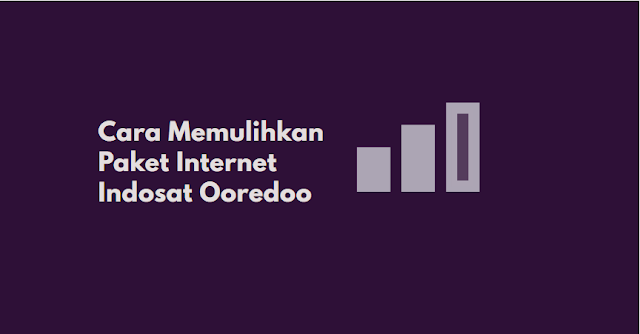 Cara pulihkan Paket Internet Oreedoo