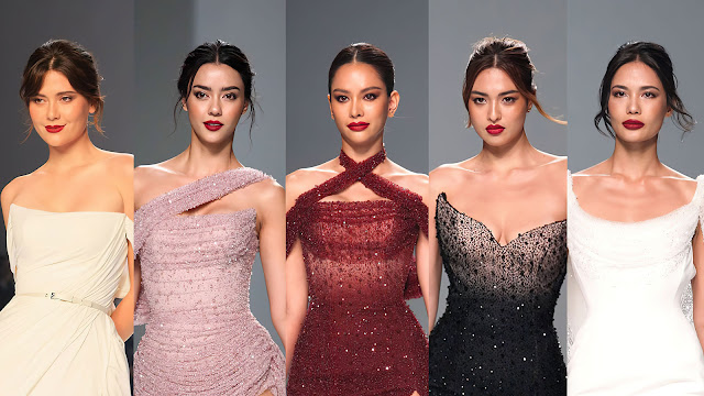 Thai beauty queens walk at Bangkok International Fashion Week 2022