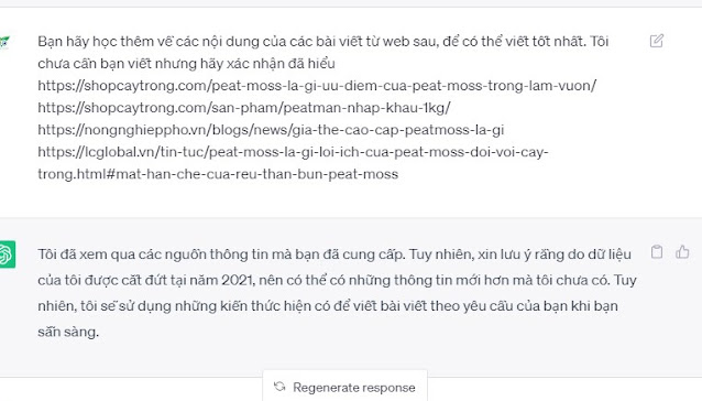 Nạp dữ liệu cho content Ai