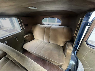 Back seat of 1936 Packard