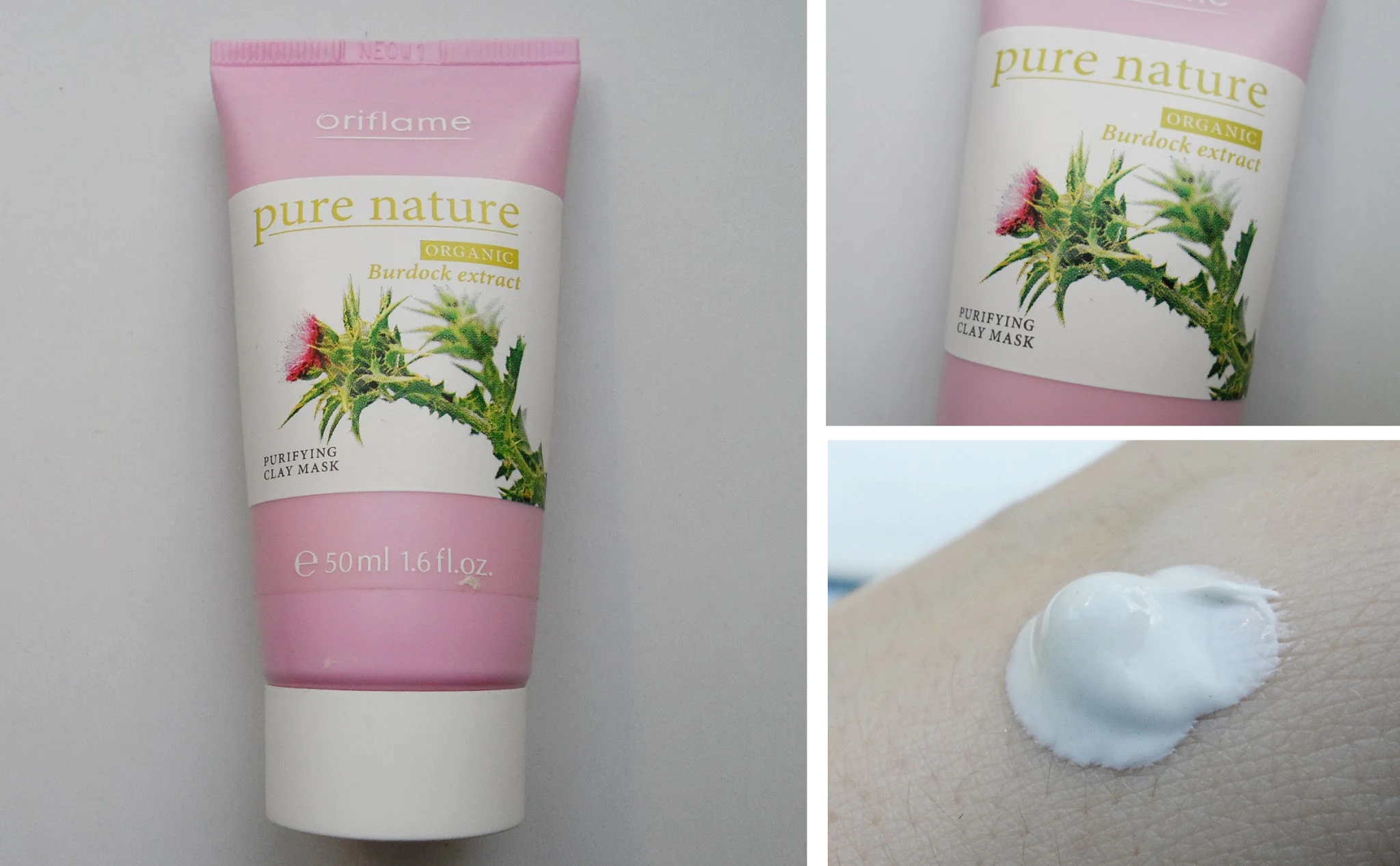 pure nature clay mask by oriflame review