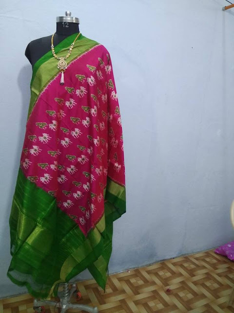 Ikkat silk dupattas