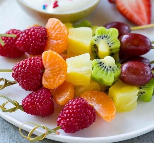 FRUIT KABOBS #healthy #kidfriendly