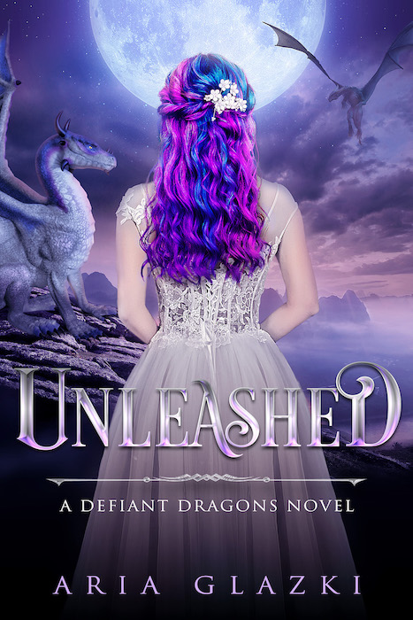 book cover for Unleashed (A Defiant Dragons Novel) by Aria Glazki