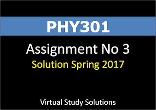 PHY301 Assignment No 3 Spring 2017