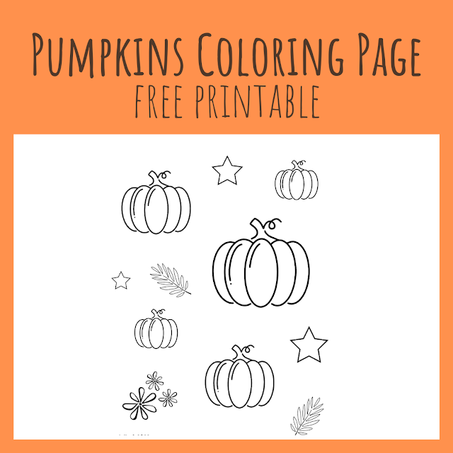 Pumpkins Coloring Page - free printable