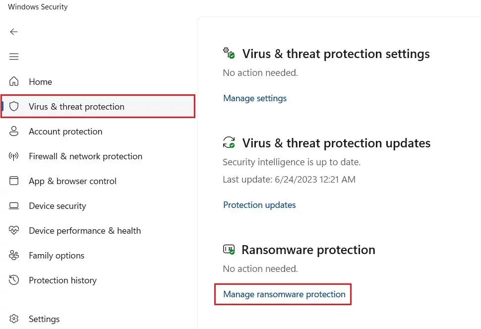 كيفية تمكين الحماية من برامج الفدية في ويندوز 11 Windows
