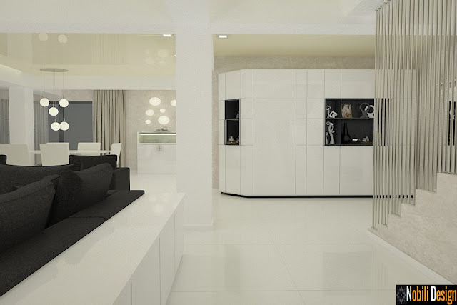 Design interior living modern open space - Amenajari interioare case in Constanta