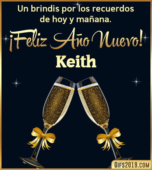 Brindis de feliz año nuevo keith