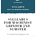 Syllabus for Machinisht Grinder semster 2