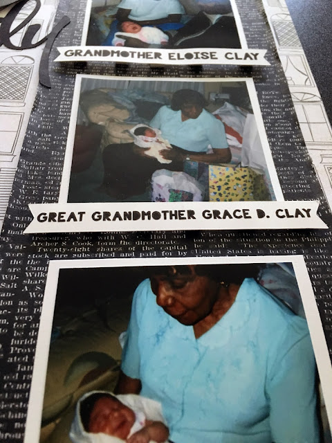 Generations | A newborn + family scrapbook layout by Alice Scraps Wonderland