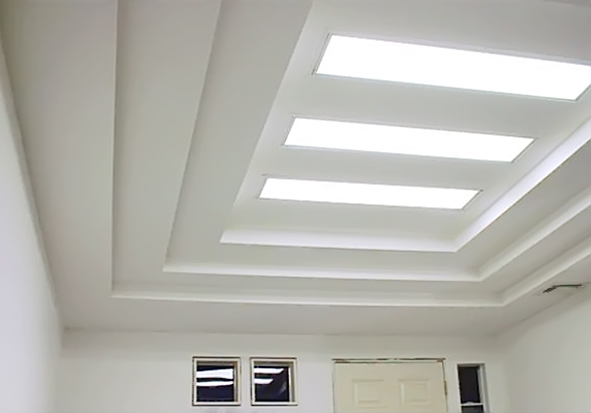 Drop Ceiling pemasangan gypsum sistem rangka gypsum