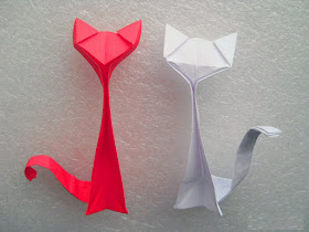 cara membuat origami origami kucing firaun