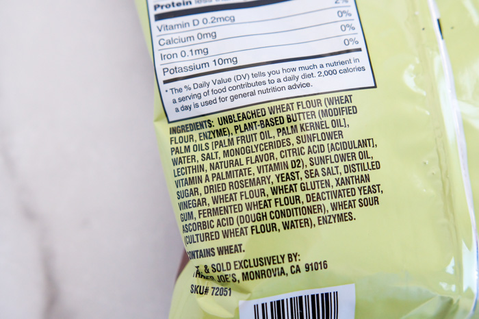Trader Joe's Rosemary Croissant Croutons ingredients