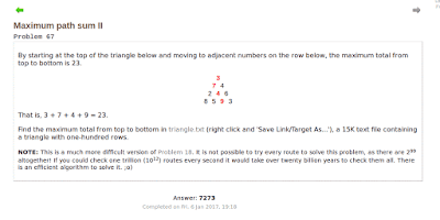 Project euler Problem 67 with answer