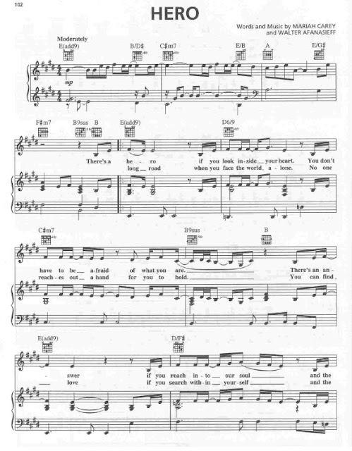 Partitura Piano Mariah Carey