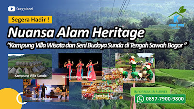 0857-7900-9800 | Dijual Kavling Villa Wisata Seni Budaya dan Eduwisata Kampung Nuansa Alam Heritage