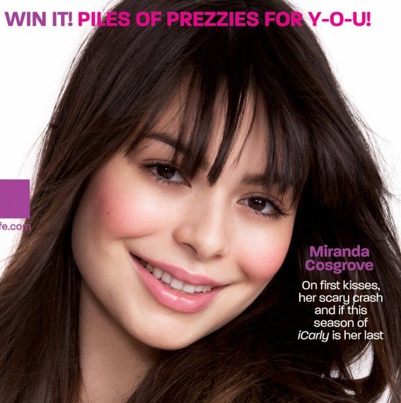 miranda cosgrove portada de revista girls life 2012