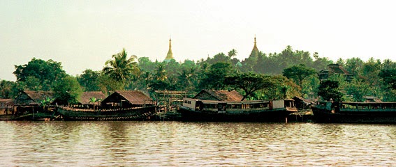 Mawlamyine River Port at the gulf of martaban