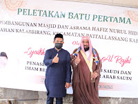 Imam besar kedutaan Arab Saudi letakkan batu pertama pembangunan rumah tahfidz Al-Quran 