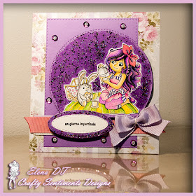 creativEle coloring TEA PARTY ANYONE rubber stamp