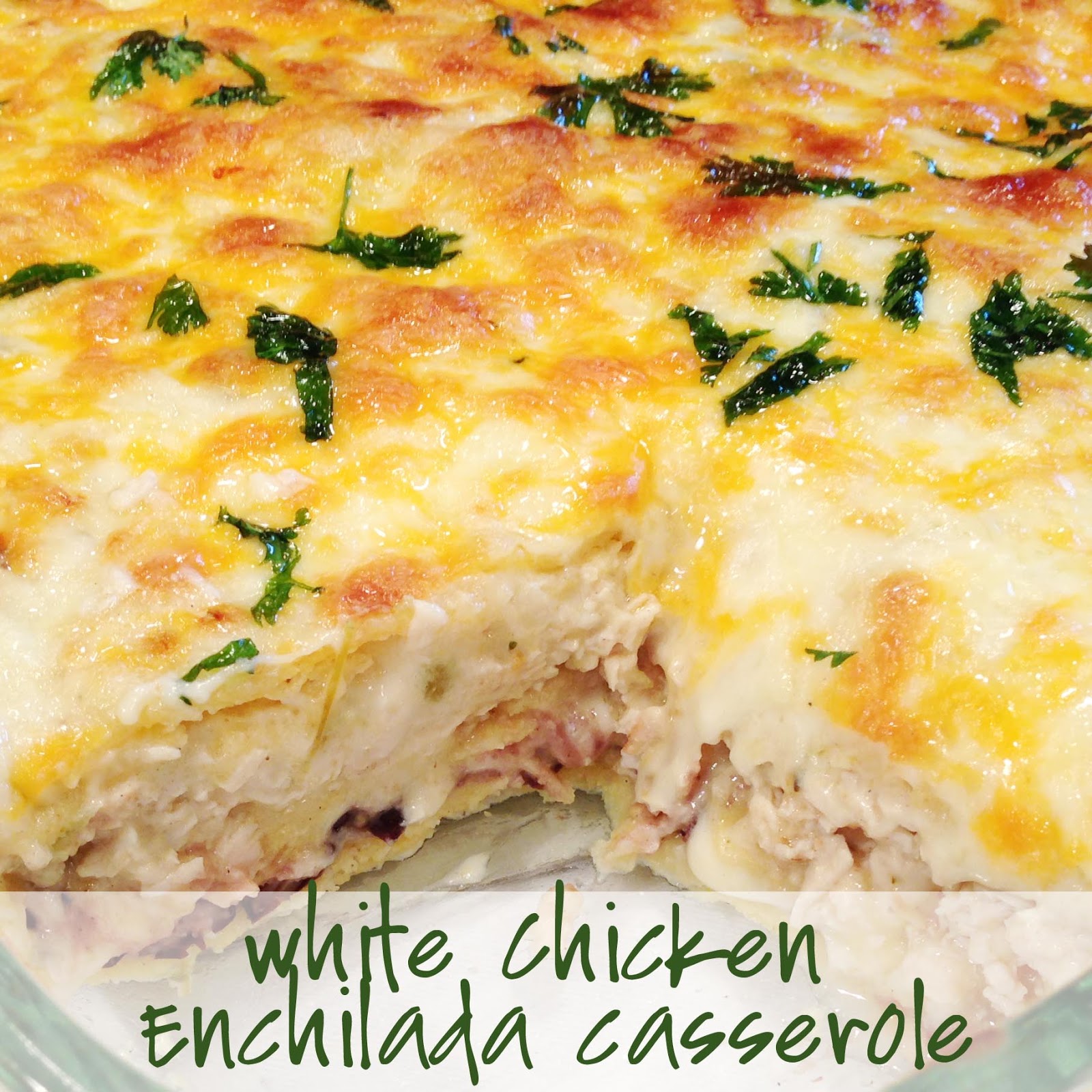 PaperDaisyKitchen: White Chicken Enchilada Casserole
