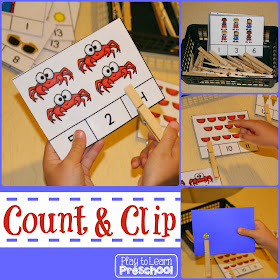 counting and number recognition to 16 - summer theme