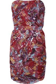 Garvin sequined silk-chiffon mini dress