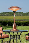 Copper Finish Round Halogen Table Top Patio Heater