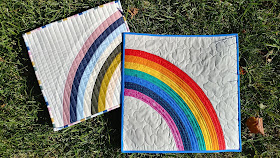 Bundle of Joy rainbow NICU baby quilt