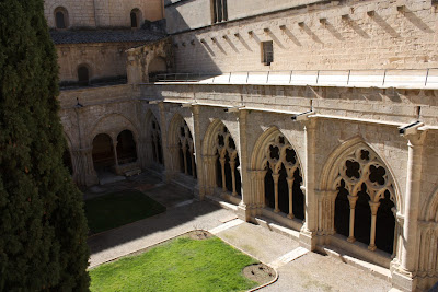 Gothic cloister of Poblet monastery