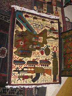 traditional rug with tanks