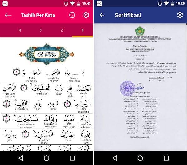 5 Aplikasi Al-Quran Android Bersertifikat Tashih dari Kementerian Agama RI