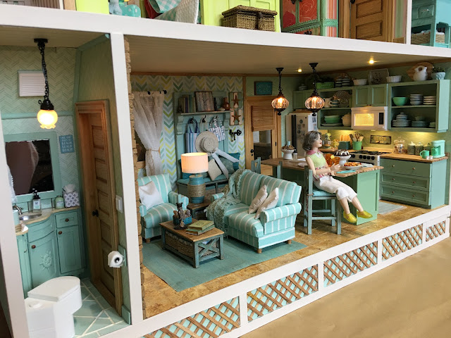 Pop-up Paper Dollshouse Lounge Printable Colouring Craft -  Sweden