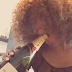 Nigerian Singer Maheeda Simulates Oral S*x On A Moet bottle (PHOTO)