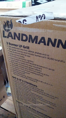 Landmann model 42170 3 Burner LP Gas BBQ Grill uses propane to better temperature control