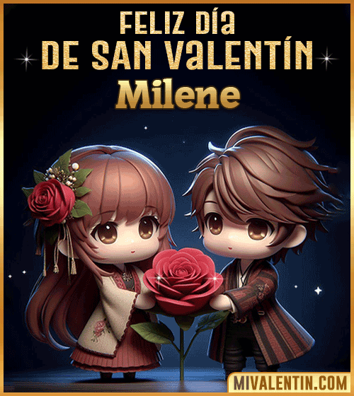 Imagen Gif feliz día de San Valentin Milene