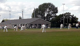 Brigg Town Cricket Club playing Haxey in 2018 at the Recreation Ground - see Nigel Fisher's Brigg Blog